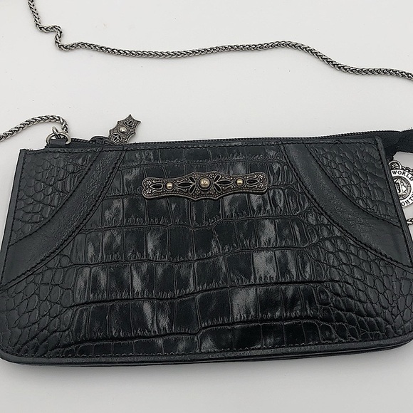 Brighton Handbags - BRIGHTON leather crossbody, chain strap 💞